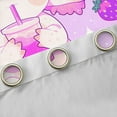thumbnail image 4 of Manfei Axolotl Black Out Curtains for Child, Purple Strawberry Curtains Pack of 2 (42x63 Each), Bling Stars Print Bedroom Curtains, Curtains and Drapes Room Decor, 4 of 6