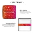 thumbnail image 5 of Lsque Rainbow Glitter Printed Tissue Box Cover Holder, Facial Paper Organizer Dispenser,Square with Bottom Belt, PVC Leather Decorative Organizer, 5 of 8