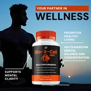 Bio-X-Cell for Men Capsules – BioXCell Vitamin Complex Pills, Energy, 3 Pack, 180 Capsules