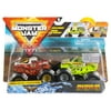 Monster Jam, Official Wonder Woman vs. Avenger Color-Changing Die-Cast Monster Trucks, 1:64 Scale