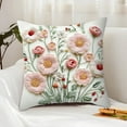 thumbnail image 3 of Linen Pillowcase with Printed Pattern, Soft Imitation Embroidery Cushion Cover for Sofa Decor and Multi-Use Home Accent, 3 of 6