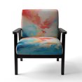 thumbnail image 4 of Designart "Colorful Mid Century Energetic Eruptions II" Upholstered Abstract Accent Chair and Mid-Century Modern Arm Chair - Multiple Color & Pattern, 4 of 7