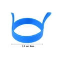 thumbnail image 4 of Blue Silicone Fried Egg Mold with Handle for Kitchen Use Widen Height Saves Time and Effort 6 Pcs, 4 of 4