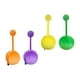 thumbnail image 3 of 4 piezas de juguetes de pelota de peluche con sonidos suaves, cómodos, interactivos, colores de aprendizaje, práctica para niñas, regalos, 3 of 9