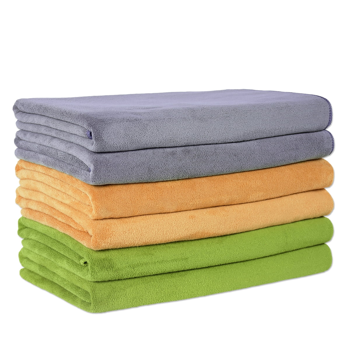 Quality 6 pcs Bath Towels Oversize Soft Extra Absorbent Towel Sets 27" x 55" 