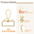 thumbnail image 3 of 3Pack Swivel Clasp Hooks, 1.5" x 2.36" Swivel Purse Clips, Gold, 3 of 6