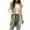 Khaki, variant on Women Casual Sleeveless Open Front Tunic Vest Long Cardigan Lightweight Fall Knitted Sweater Tops Coat