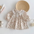 thumbnail image 3 of Élégante Robe de Fête à Fleurs pour Filles avec Manches à Volants - Robe Classique d'Automne pour Bébé, Tout-Petit, Enfants pour le Quotidien, 3 of 7