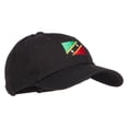 thumbnail image 5 of Saint Kitts Flag Embroidered Washed Cap - Black OSFM, 5 of 5