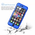 thumbnail image 2 of iPhone 8 Case, iPhone 7 Case, Hard Plastic Case 360 Full Body Shockproof Heavy Duty Protection With Tempered Glass Screen Protector Case For Apple iPhone 7 / iPhone 8 -Space Black, 2 of 4