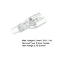 thumbnail image 4 of Uxcell 6.3mm Wire Terminal Female Spade Connector with Insulating Sleeve 100 Pack, 4 of 5