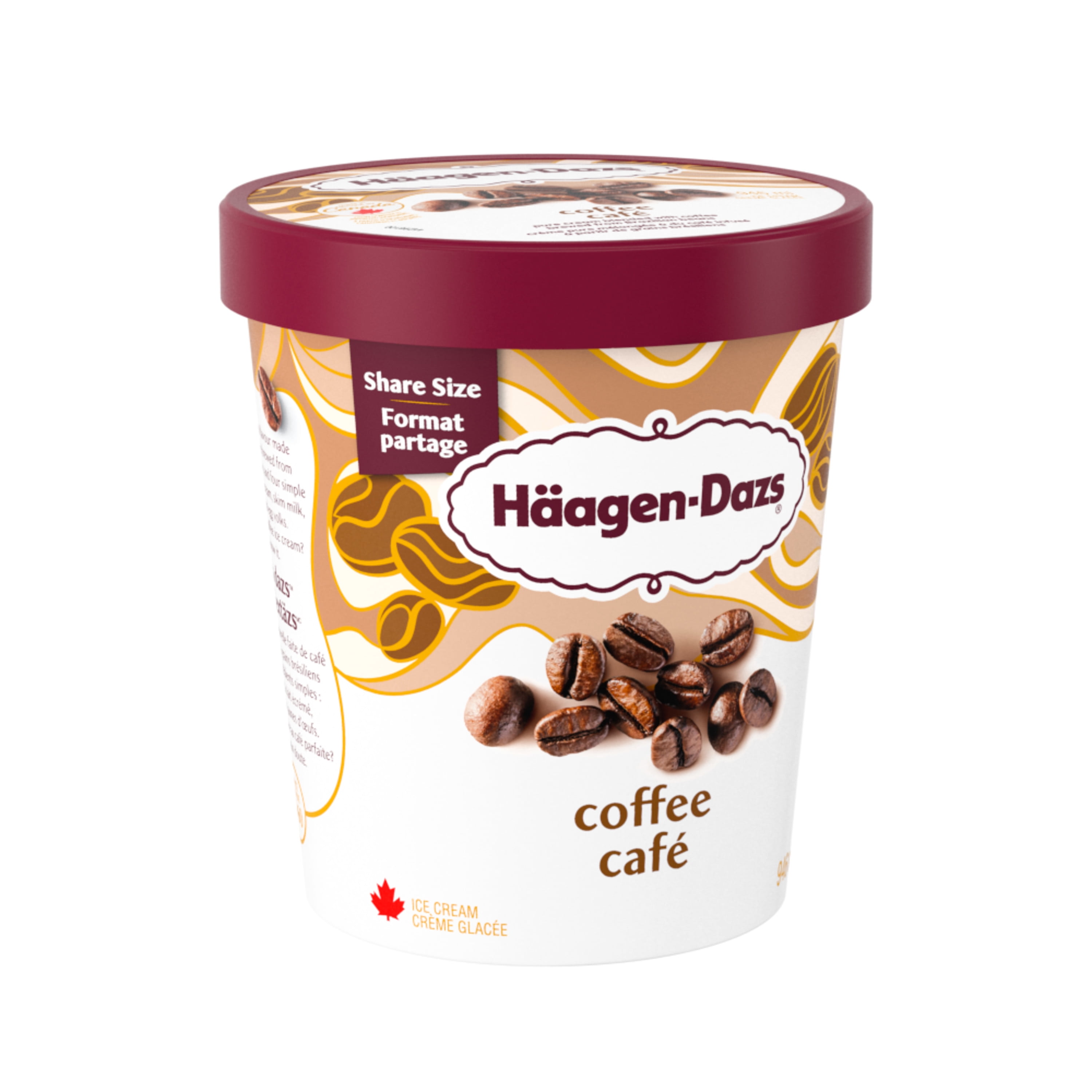 Crème glacée au café, confectionnée au Canada avec des produits laitiers 100 % canadiens. 0.9 L