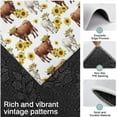 thumbnail image 3 of Highland Cow Sunflower Cow Pattern Kitchen Rugs Sets Of 3,Kitchen Runner Rugs Non Skid Washable,Decorative Kitchen Floor Mats for Kitchen,Sink,Laundry,17"x30"+ 17"x47" + 17"x59", 3 of 6