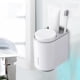 thumbnail image 3 of Juego de accesorios de baño con 2 tazas magnéticas para apartamento, casa y pareja gris, 3 of 9