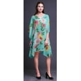 thumbnail image 3 of Bimba Kaftan Court de Plage pour Femmes en Aquarelle, Tenue de Plage, Couvre-Maillot de Bikini, Robe Midi - TG-3X, 3 of 5