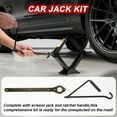 thumbnail image 4 of 1.5 Ton (3306 lbs) Scissor Jack Kit - Quick Lift for Tire Changes, Compatible with Autos, SUVs, and MPVs, 4 of 7