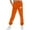 Orange, variant on Jacenvly New Sports Pants for Women Trendy Women Casual Trousers Plus Velvet Running Fitness Sports Pants Breathable High Waisted Womens Sweatpants Dark Gray