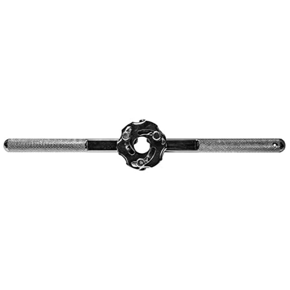 Century Drill & Tool 98511 Adjustable Self-Centering Die Stock, 1" Steel, Locks Hex & Round Dies, Heavy Duty, Professional Threading Tool