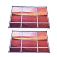 thumbnail image 3 of Pegatina de paisaje de puesta de sol Jadeshay 2 piezas/juego Adhesivo de pared 3D, 3 of 12