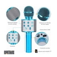thumbnail image 3 of Microfono Karaoke Inalambrico Con Bluetooth y Bocina Altavoz Azul Found Micrófono Bluetooth Con Mezclador Bocina Recargable Diversion y Entretenimiento Actividades de Karaoke y Familiares, 3 of 9
