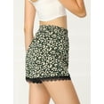 thumbnail image 2 of INSPIRE CHIC Shorts à Taille Élastique avec Dentelle Imprimée Florale pour Femmes, 2 of 4
