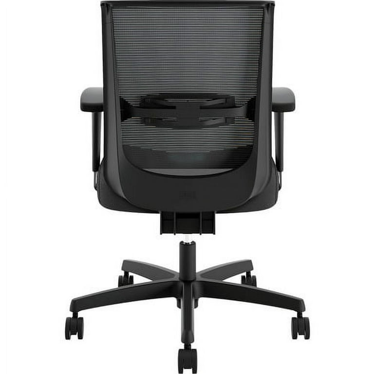 Lorell Executive Synchro Tilt Mesh Mid-back Office Chair - Black Seat - Black Back - Plastic Frame - 5-star Base - Black - 1 Each Lorell Executive Synchro Tilt Mesh Mid-back Office Chair - Black Seat - Black Back - Plastic Frame - 5-star Base - Black - 1 Each