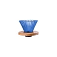 thumbnail image 2 of Coffee Filter Glass Mug, Hand Brewed Drip Coffee Filter with Removable Wooden Base, Reusable Portable Coffee Mug for Kitchen, Available in Pink/Blue/Green/Clear/Orange, 2 of 6