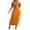 Orange, variant on LYEAA Off Shoulder Dresses for Women Plus Size One Neck Elegant Party Ball Gown Long Dresses Solid Casual Dressy Fitted Bodycon Wrap Pullover Dresses Comfort Holiday Evening Dresses Orange S