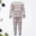 thumbnail image 3 of Matching Suits For Family Christmas Snowflake Elk Printed Family look Daily Suit Long Sleeved Top Pants Family 2PCS Pajama Set, 3 of 5