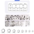 thumbnail image 1 of Kit Surtido de Arandelas Planas de Acero Inoxidable de 360 Piezas, M2 M2.5 M3 M4 M5 M6 M8 M10 M12 Arandelas de Metal para Tornillos de Sellado Anillos de Sellado, Viene con Caja, 1 of 5