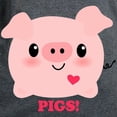 thumbnail image 3 of CafePress - Kawaii I Love Pigs Women's Dark T Shirt - Women's Traditional Fit Dark T-Shirt, 3 of 4