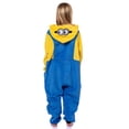 thumbnail image 4 of Despicable Me Minions Union Suit Kids Bob Hooded Footless One Piece Pajama, 4 of 7