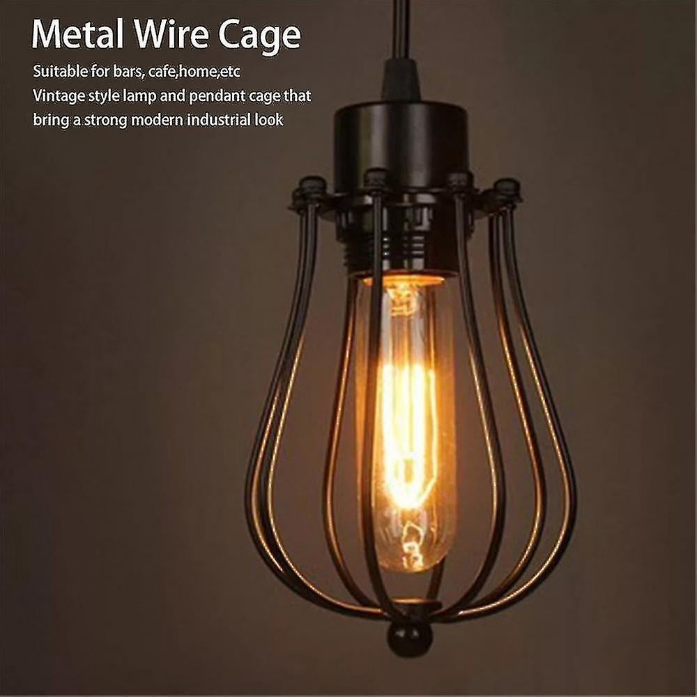Lamp Covers Pendant Chandelier Metal Wire Cage Ceiling Cafe Bars Lamp Shades