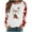 White, variant on lcziwo Christmas Reindeer Print Pullovers Sweatshirts for Women Funny Holiday Tops Loose Long Sleeve Plus Size Pullover Trendy Crewneck Pullovers Clearance Black,L