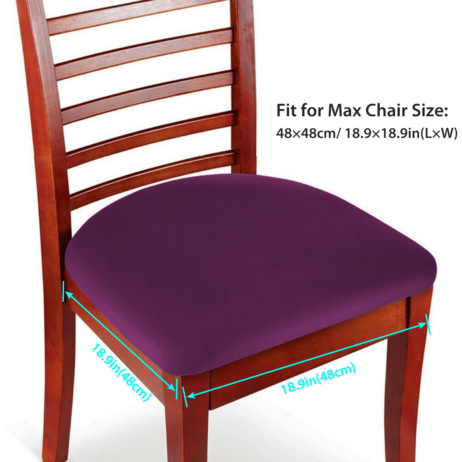 EEEKit Stretch Spandex Jacquard Dining Room Chair Seat