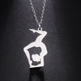 thumbnail image 3 of Inspirational Gymnast Pendant Necklace Ballet Ballerina Sports Dance Solo USA Gymnastics Choker Team Jewelry Woman Coach Daughter, 3 of 13