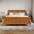 thumbnail image 2 of Portland King Wood Foundation Bed Frame with Matching Footboard Light Toffee, 2 of 10