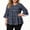 Black, variant on 3/4 Sleeve Peplum Shirts for Women Plus Size Hide Belly Tunic Tops Cute Stripes Print Blouses Loose Fit V Neck Shirt Flowy Ruffle Hem Tunics