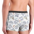 thumbnail image 4 of Men's Boxer Briefs, Gray Butterfly Koala Soft Comfy Mens Underwear Boxer Briefs Breathable With Widen Waist, 4 of 7