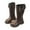 Brown, variant on ZACPNCV Girls Knee High Boots Kids Fashion Low Heel Side Zip Tall Riding Boots Winter Dressy Party Long Boot for Toddler Black