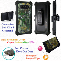 for 6.3" Samsung Galaxy Note 8 Case Phone Case Cover Protector Clip Crystal Holster Kick stand Armor Layers Grip Sides Shock Bumper Camo