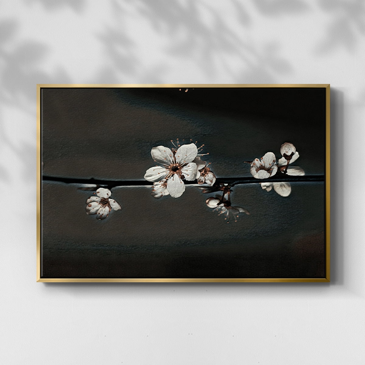 Vintage Botanical Print-XXXVIII By Wexford Home Framed in Gold Wood Gallery Wrapped Canvas 17 in. x 25 in.
