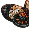 thumbnail image 3 of GUOOL Embroidered Butterfly Sequin Beaded Patches Appliques DIY Craft Orange, 3 of 7