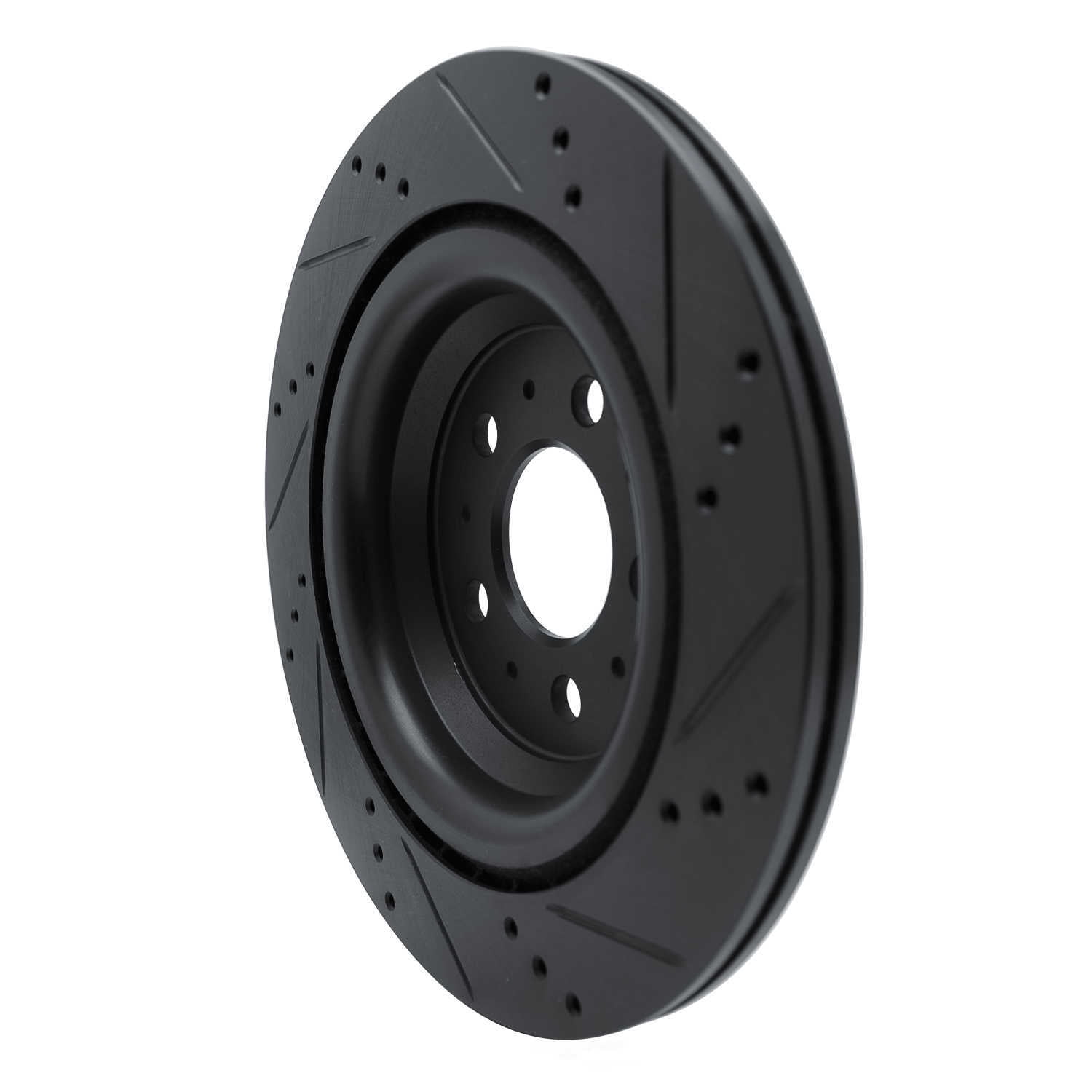 Dynamic Friction Company 633-26003L DFC Brake Rotor - Drilled And Slotted - Black