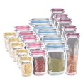 thumbnail image 1 of Reusable Mason Bottle Zipper Bag Mason Bottle Zipper Bag Multifunctional Reusable Jar Bag Used for Food Storage, 1 of 6