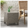 thumbnail image 3 of Accent Table, PUERTA Outdoor Side Table, 18 Inch Cube Rattan Patio End Table, Weather Resistant Woven Furniture, Minimalist Decor for Balcony, Garden, Living Room, 3 of 9