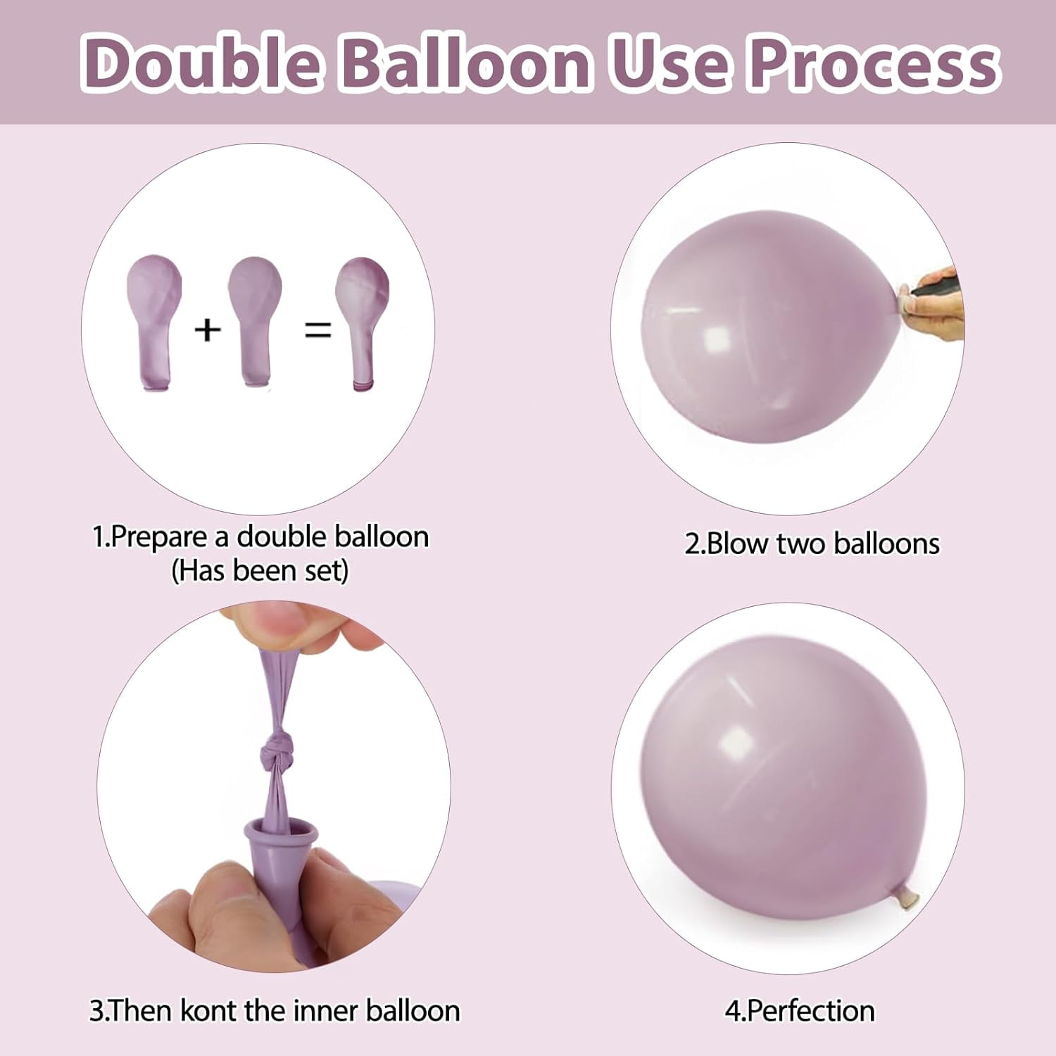 Dusty Green Pink Purple Yellow Balloon arch kit,Double Stuffed Haze Purple Mauve Pink Ivory Sage Green Lilac Light Yellow Balloons Garland for Brithday Wedding Wild Flower Princess Party Decorations