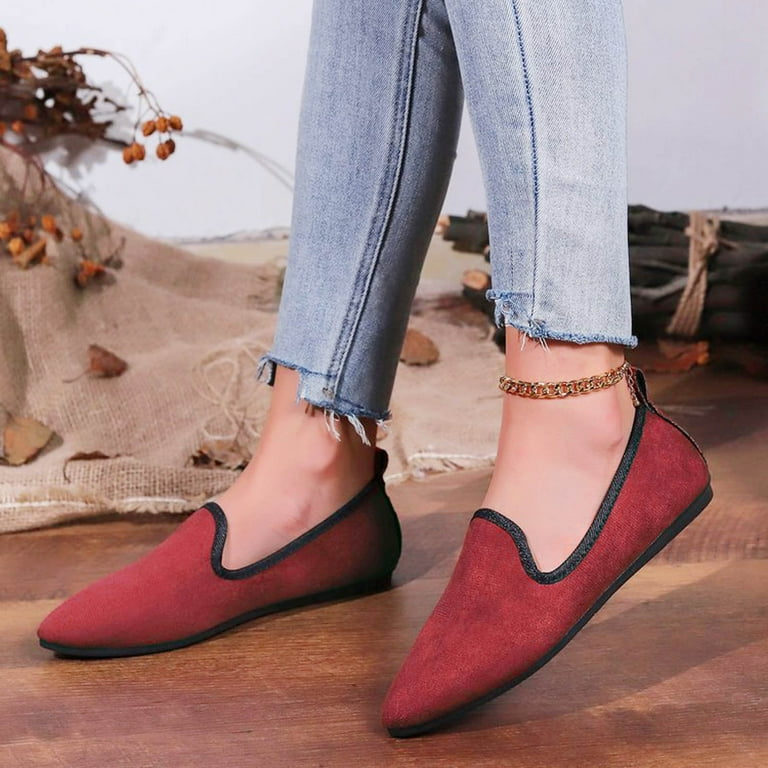 WNVMWI Womens Shoes Comfortable Walking Shoes for Women Slip on Sneakers Womens Non Slip Work Shoes Casual Shoes Pattern Solid Comfortable Lightweight