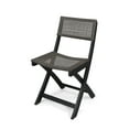 thumbnail image 3 of Noble House Hillside Wooden Foldable Patio Dining Side Chair in Gray (Set of 4), 3 of 4