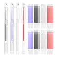 thumbnail image 1 of 4 Pieces Heat Erasable Fabric Marking Pens Heat Erase Pens with 48 Refills for Quilting Sewing and Dressmaking, 1 of 7